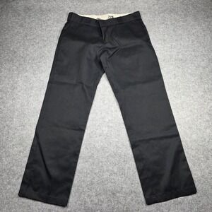 Dickies Pants Mens 12R Black Straight Leg 774 Original Fit Solid